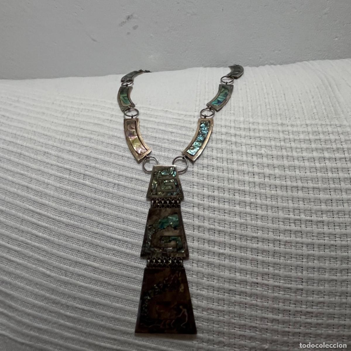 Antig&uuml;edades: Collar de plata con madre perla - Foto 1