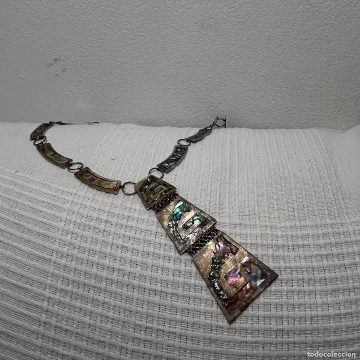 Antig&uuml;edades: Collar de plata con madre perla - Foto 2