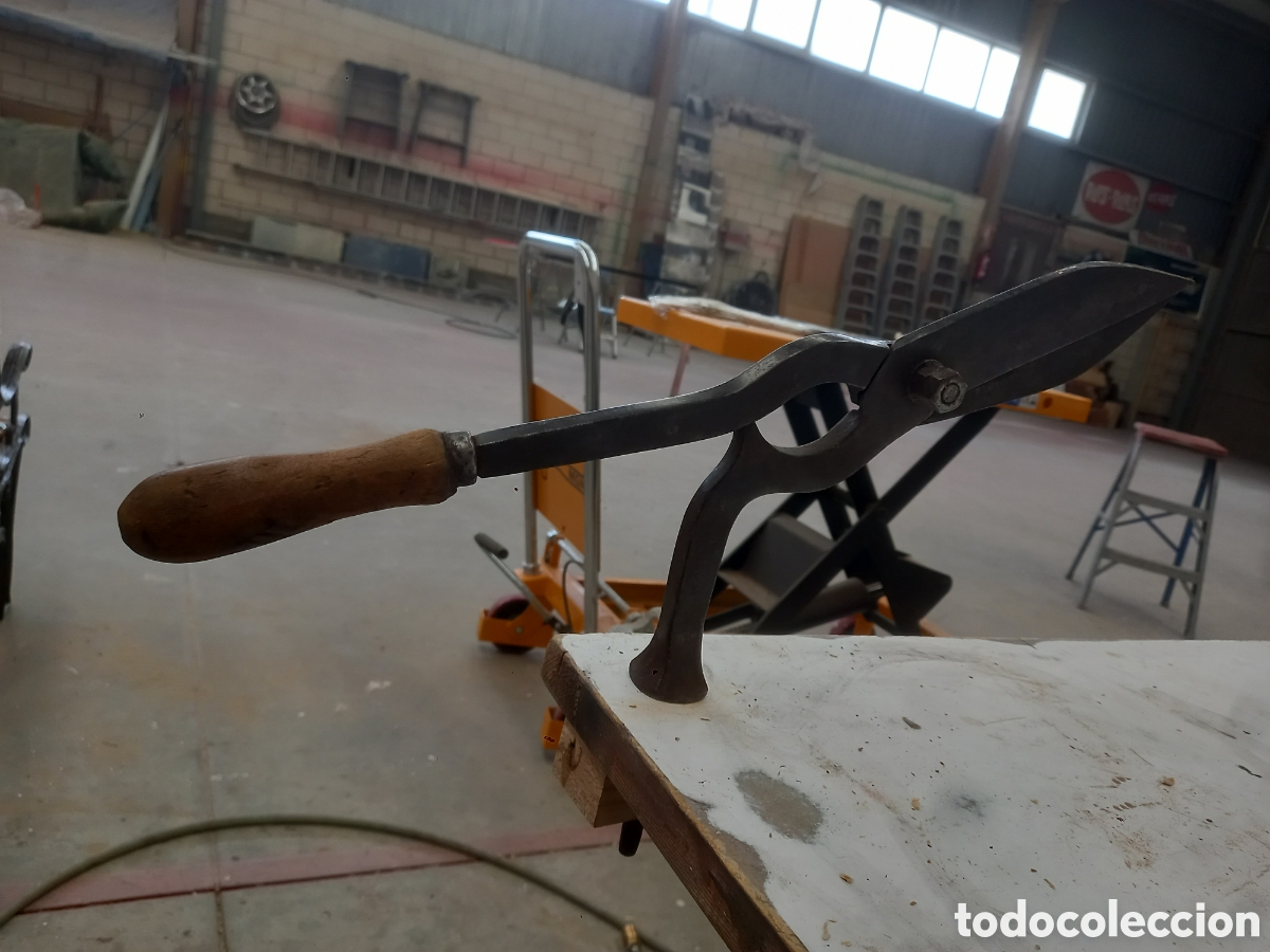 Antig&uuml;edades: Tijera / zizalla de mesa - Foto 2
