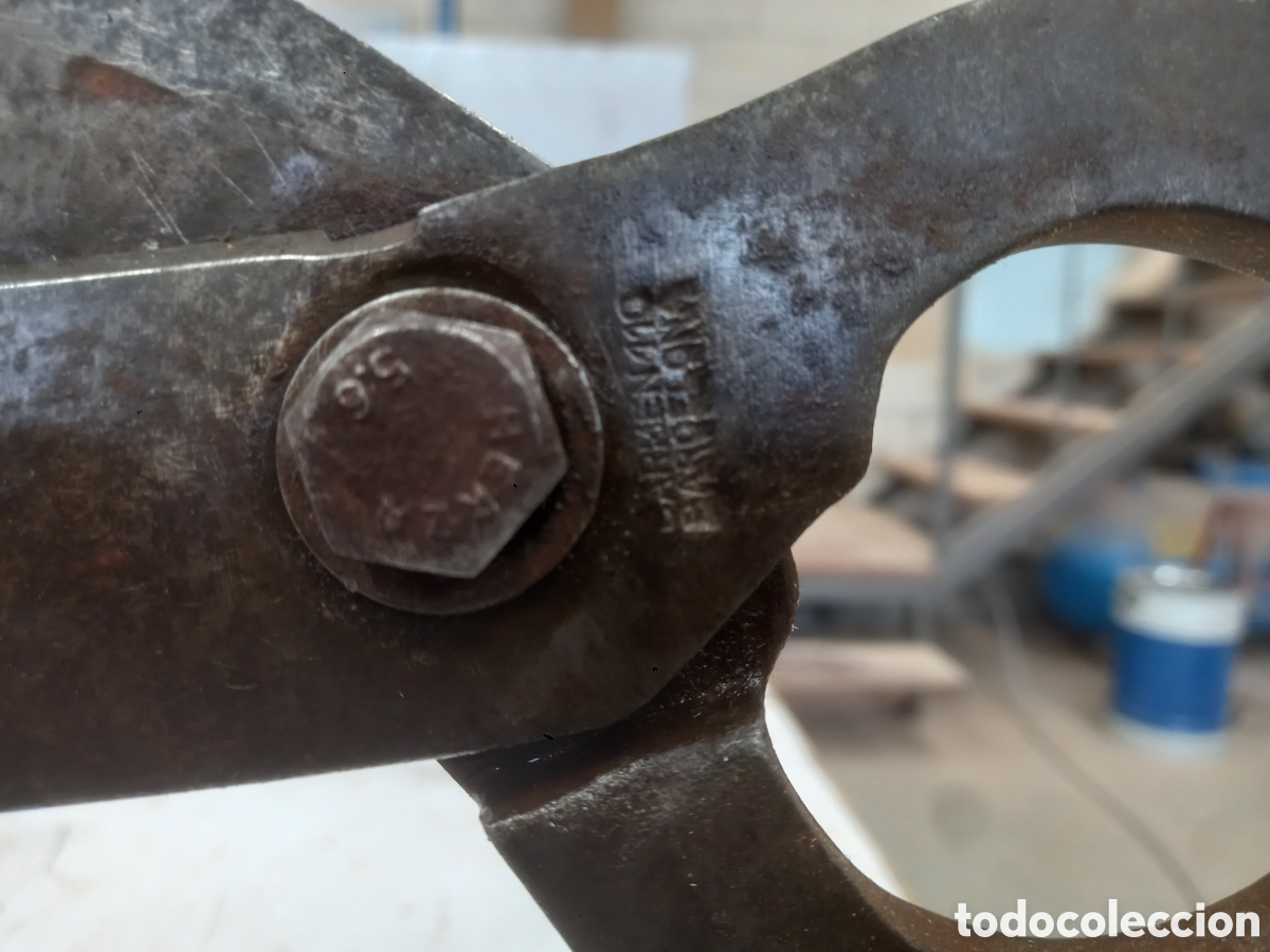 Antig&uuml;edades: Tijera / zizalla de mesa - Foto 5