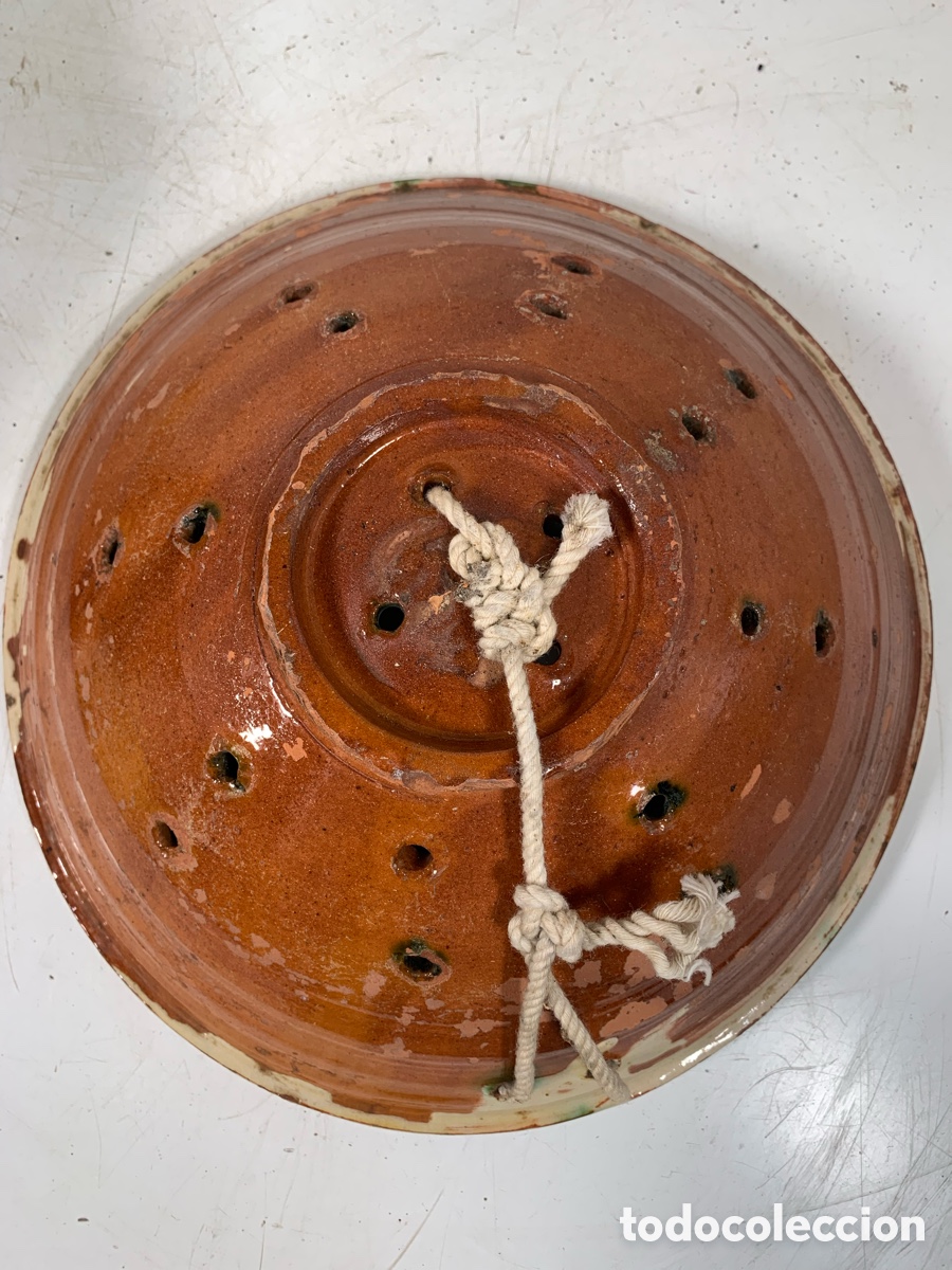 Antig&uuml;edades: 01_ Lebrillo escurridor de cer&aacute;mica - Foto 4