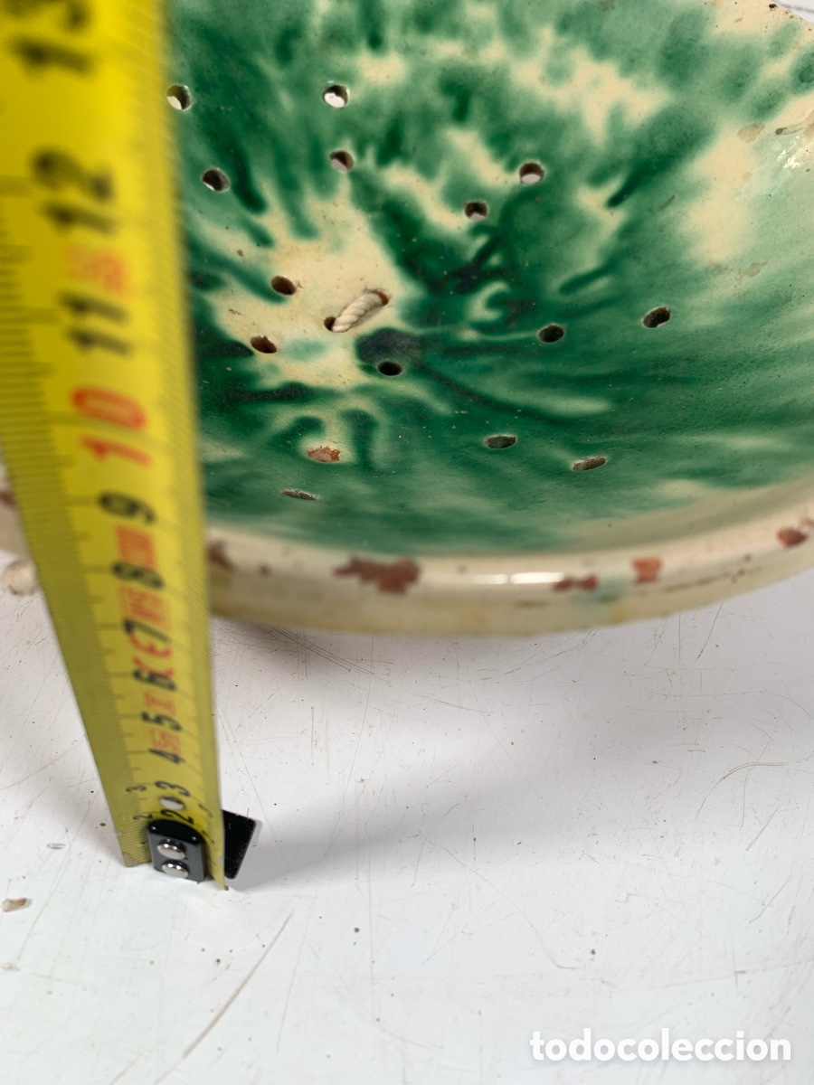 Antig&uuml;edades: 01_ Lebrillo escurridor de cer&aacute;mica - Foto 6