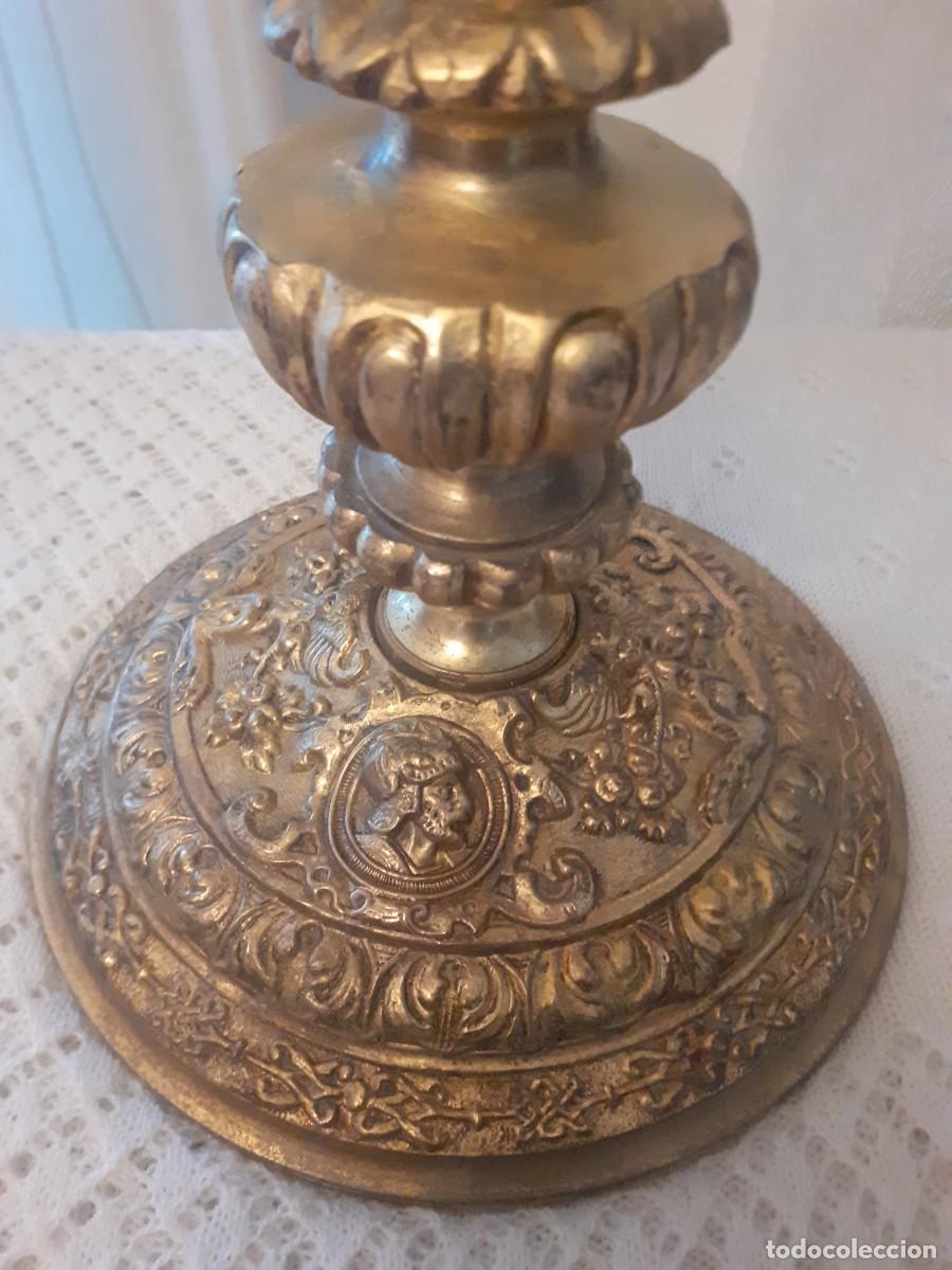 Antig&uuml;edades: L&aacute;mpara de mesa bronce - Foto 3