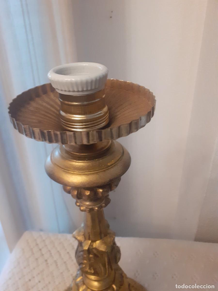 Antig&uuml;edades: L&aacute;mpara de mesa bronce - Foto 4