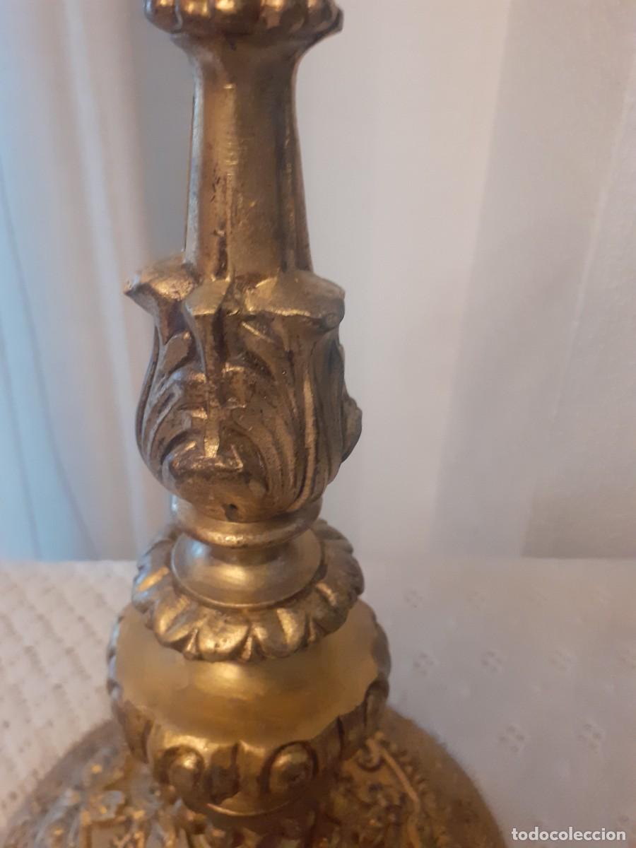 Antig&uuml;edades: L&aacute;mpara de mesa bronce - Foto 6