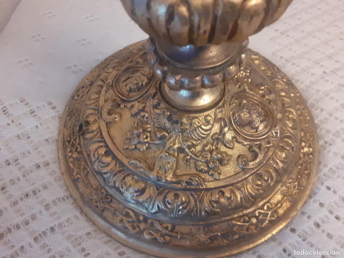 Antig&uuml;edades: L&aacute;mpara de mesa bronce - Foto 8