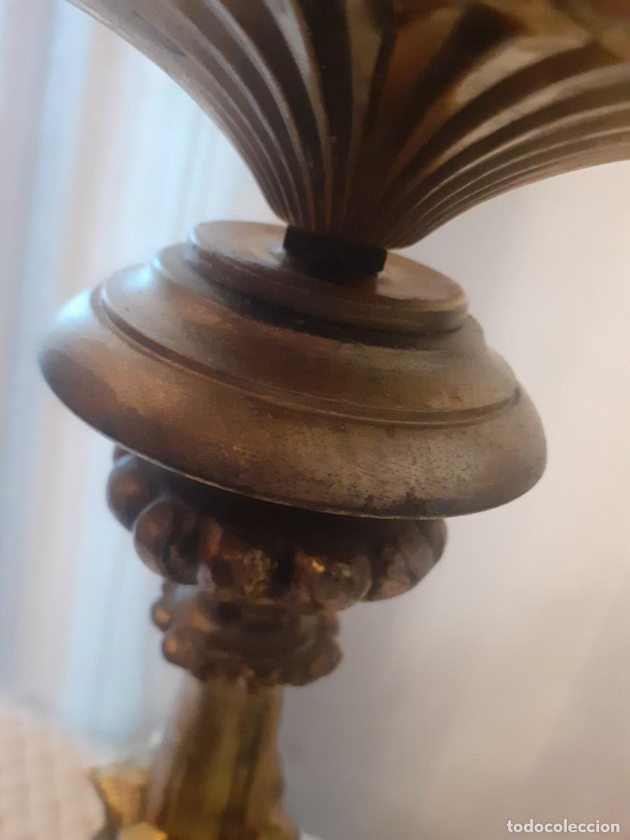Antig&uuml;edades: L&aacute;mpara de mesa bronce - Foto 10