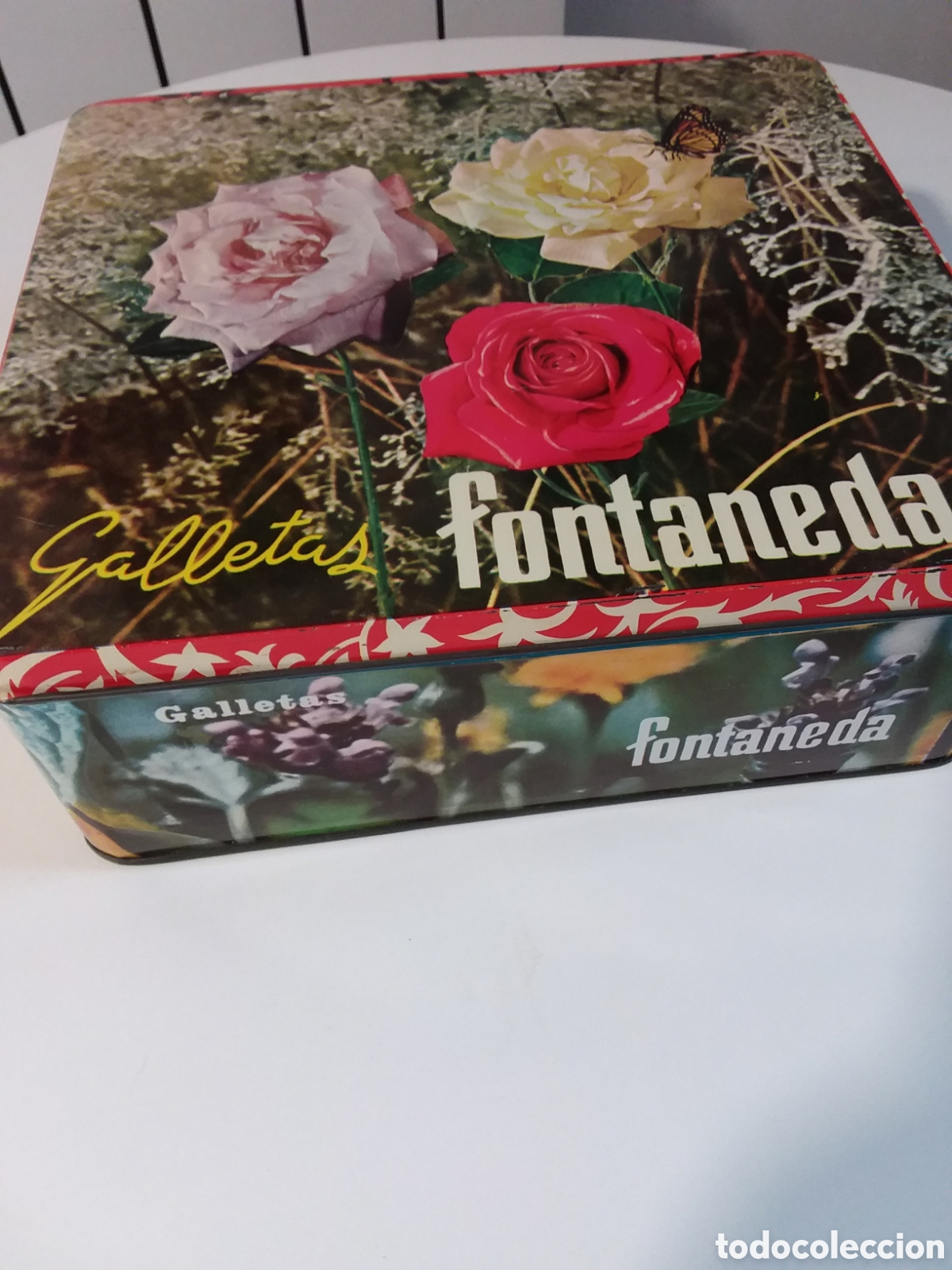 Antig&uuml;edades: Lata de galletas vintage - Foto 2