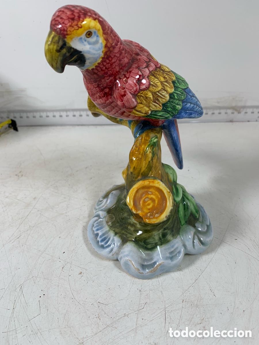 Antig&uuml;edades: 01_Loro cer&aacute;mica vintage - Foto 1