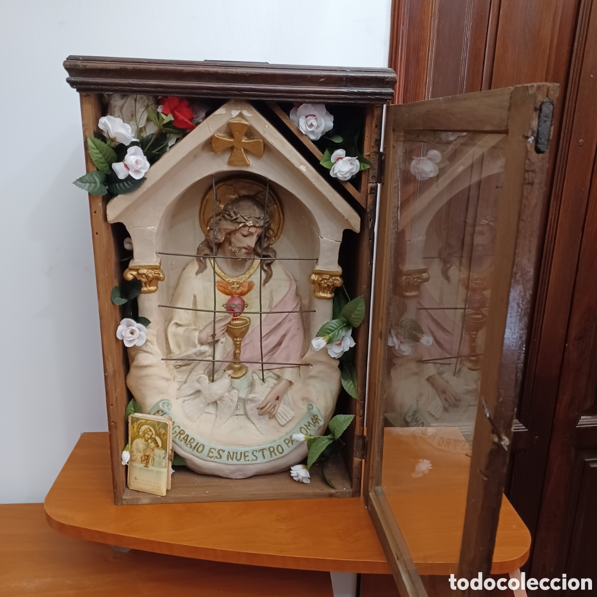 Antig&uuml;edades: CAPILLA RETABLO CORAZON DE JESUS - Foto 6