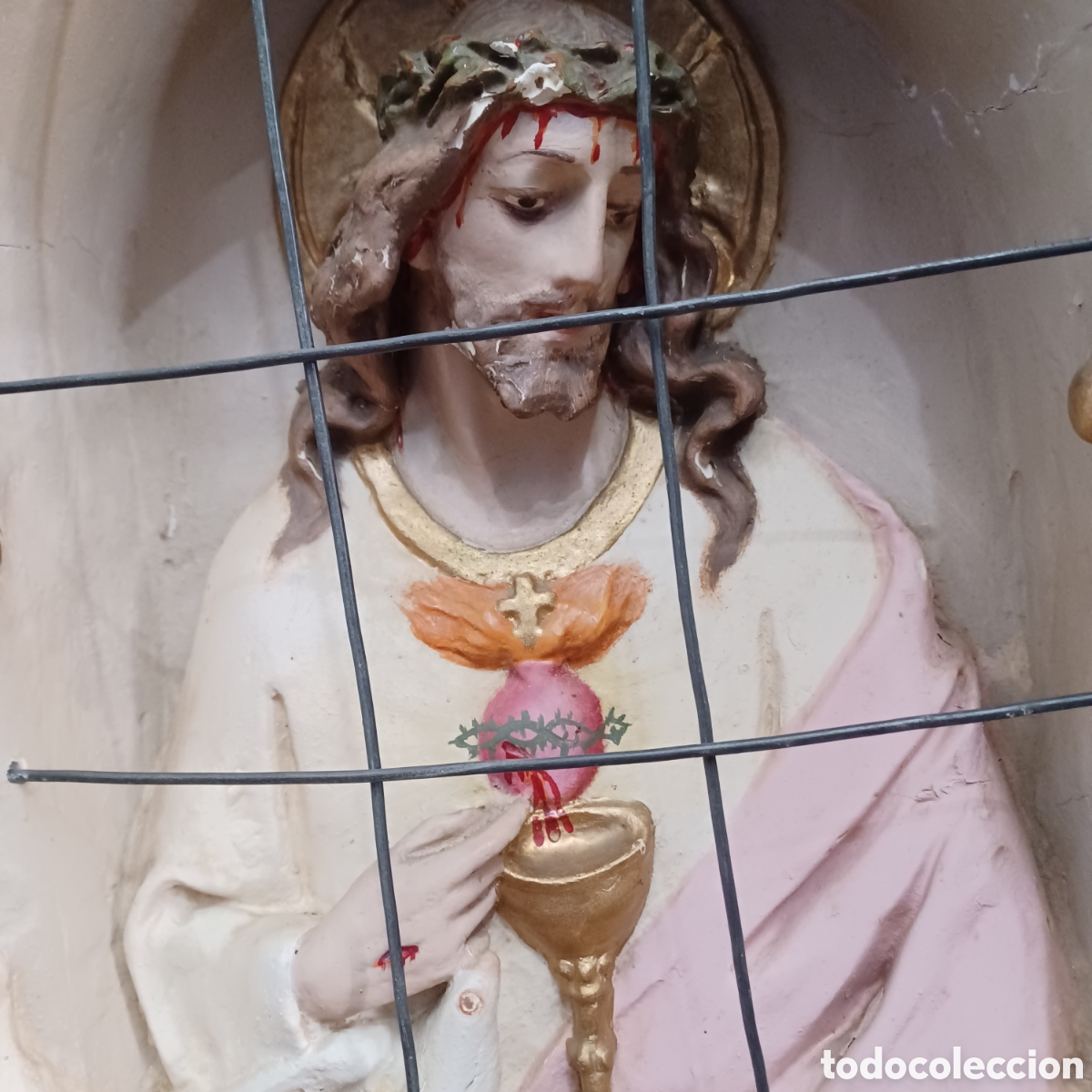 Antig&uuml;edades: CAPILLA RETABLO CORAZON DE JESUS - Foto 8