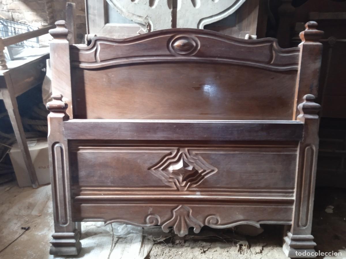 Antig&uuml;edades: Cama caoba - Foto 1