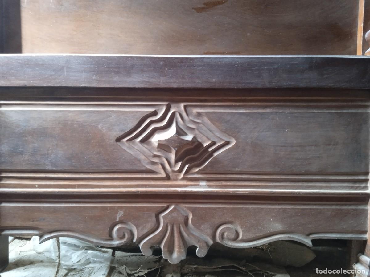 Antig&uuml;edades: Cama caoba - Foto 2