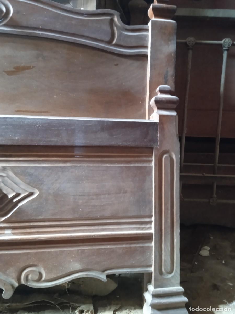 Antig&uuml;edades: Cama caoba - Foto 3