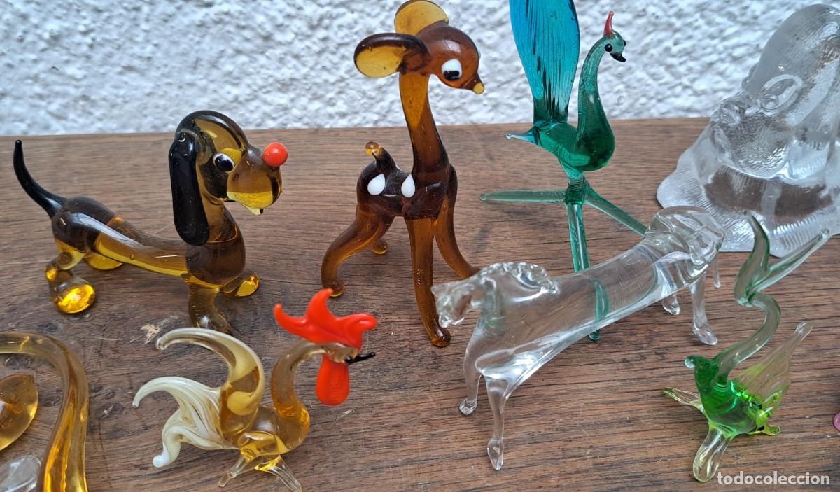 Antig&uuml;edades: Lote de 33 animales de cristal - Foto 12