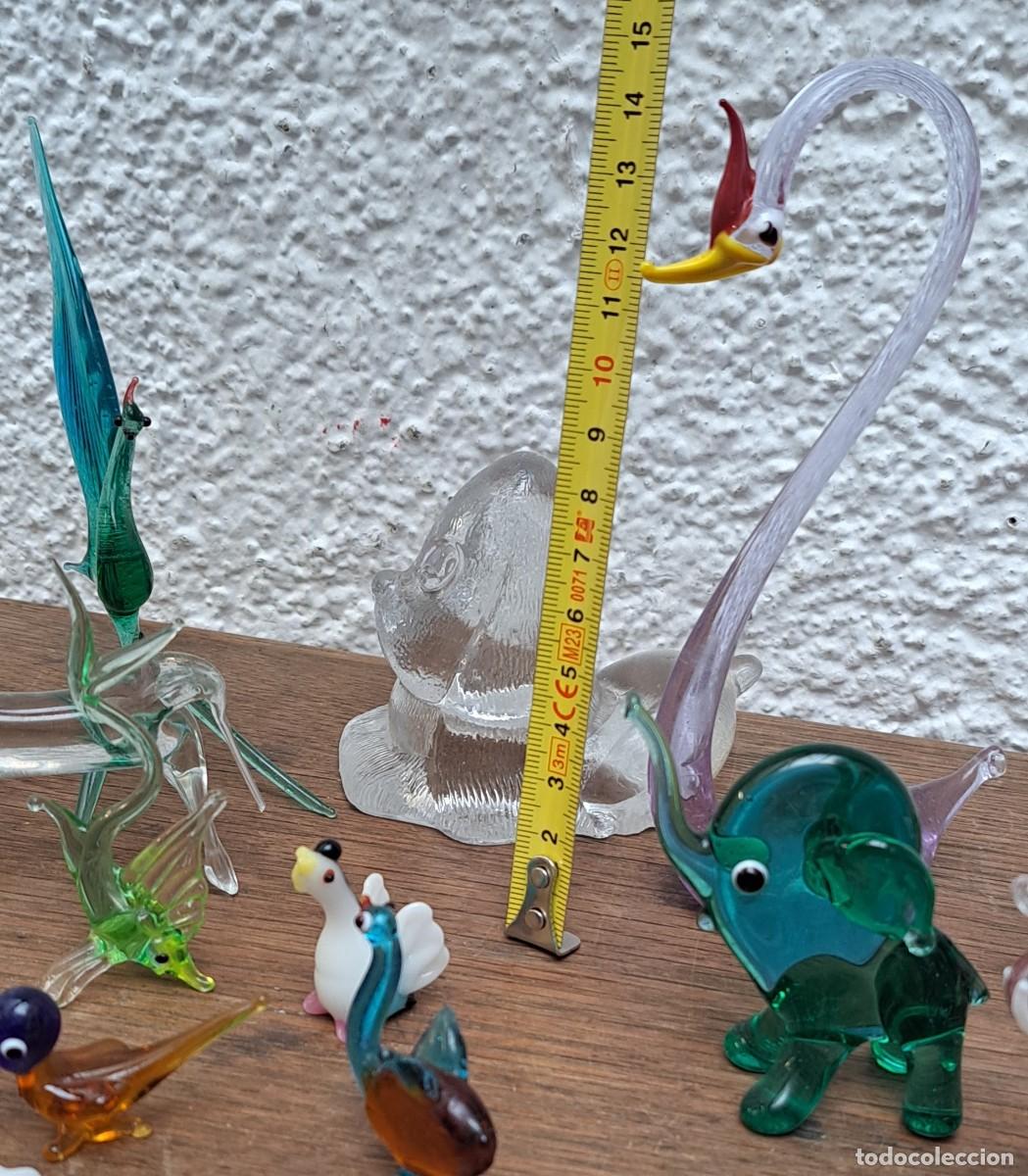 Antig&uuml;edades: Lote de 33 animales de cristal - Foto 14