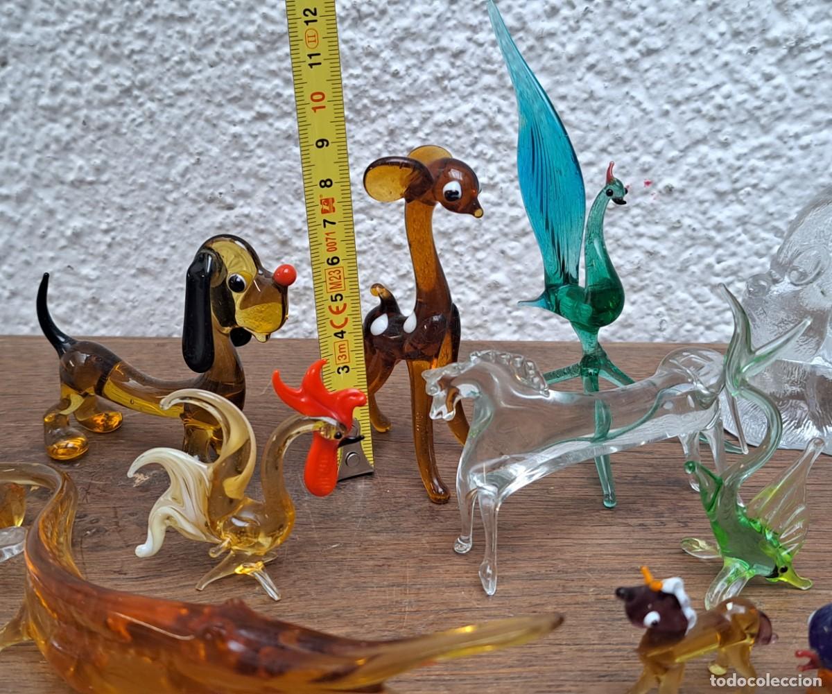 Antig&uuml;edades: Lote de 33 animales de cristal - Foto 15