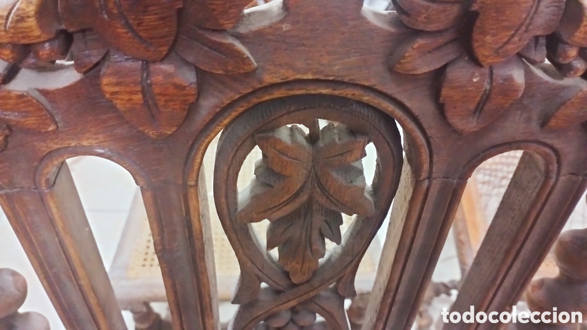 Antig&uuml;edades: Lote 6 sillas - Foto 4