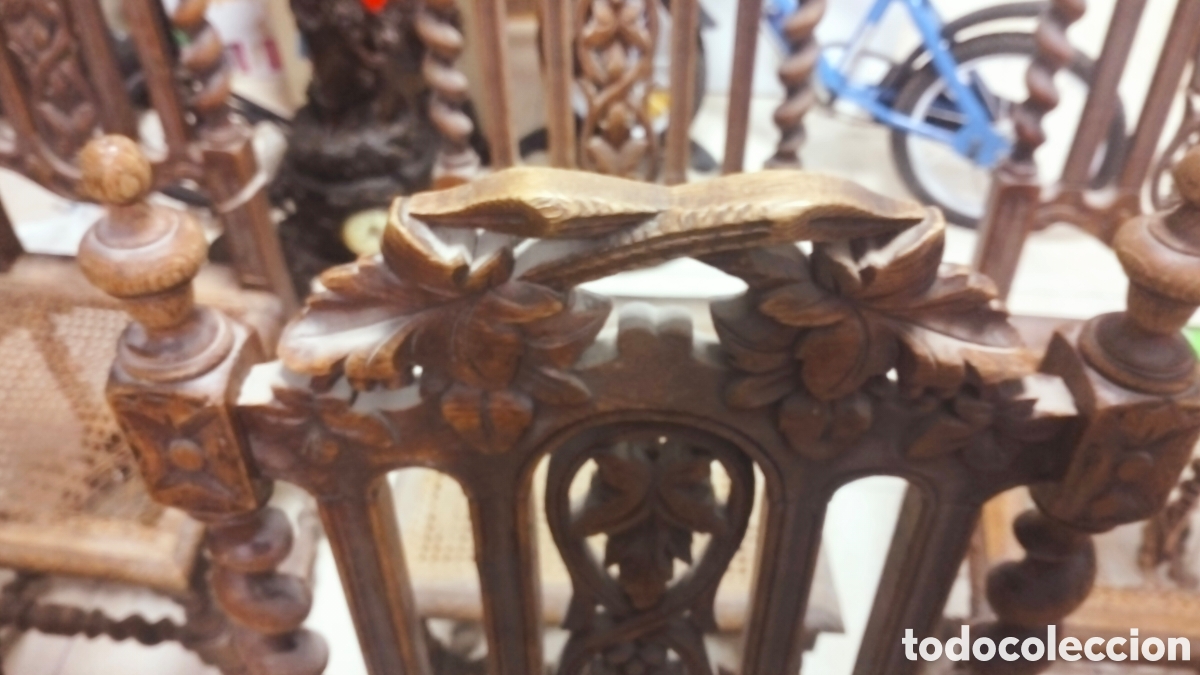 Antig&uuml;edades: Lote 6 sillas - Foto 5