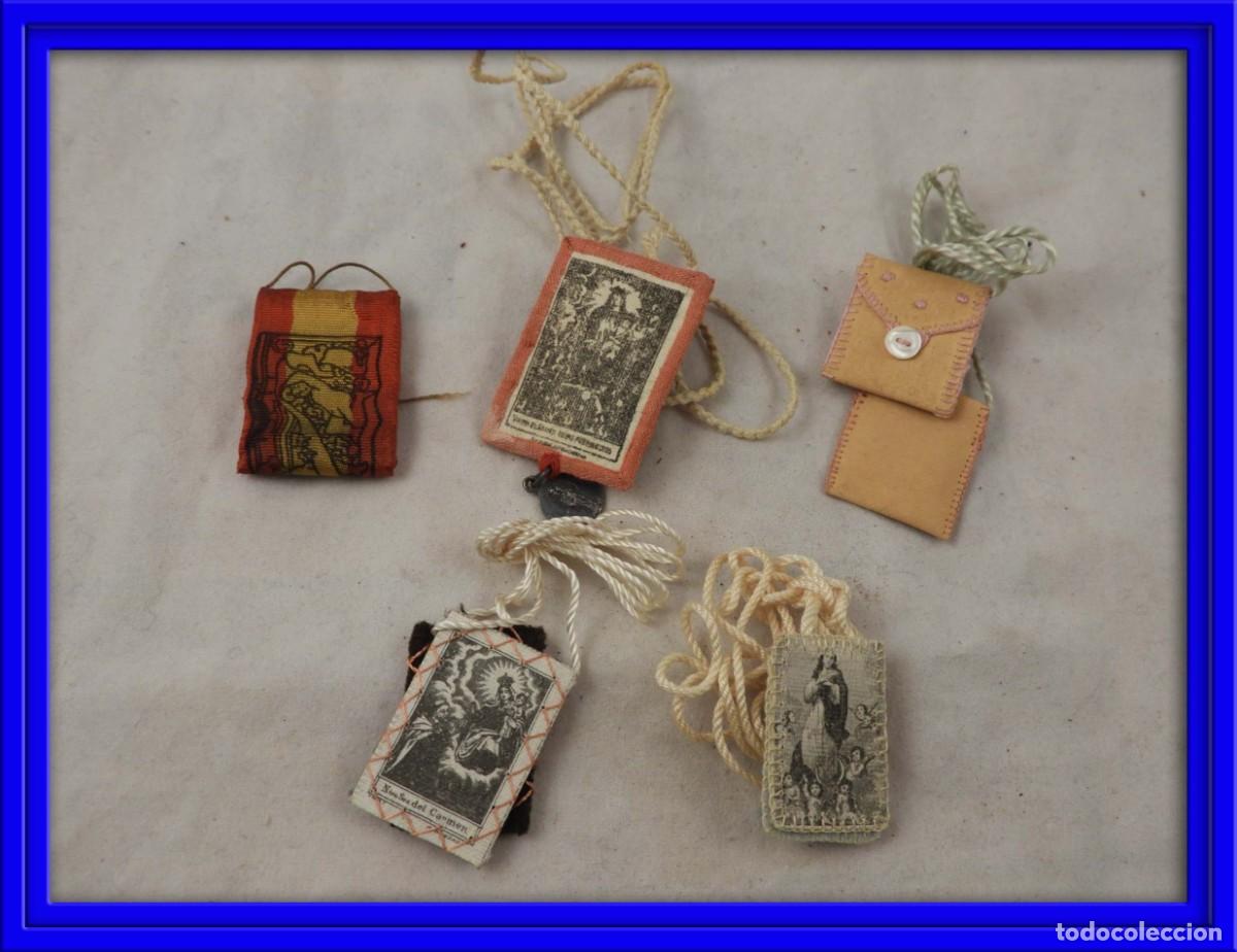 Antig&uuml;edades: CONJUNTO DE DETENTES Y ESCAPULARIOS - Foto 1
