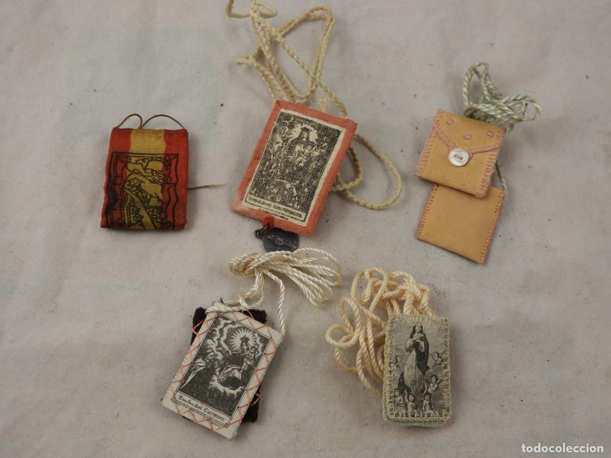 Antig&uuml;edades: CONJUNTO DE DETENTES Y ESCAPULARIOS - Foto 2
