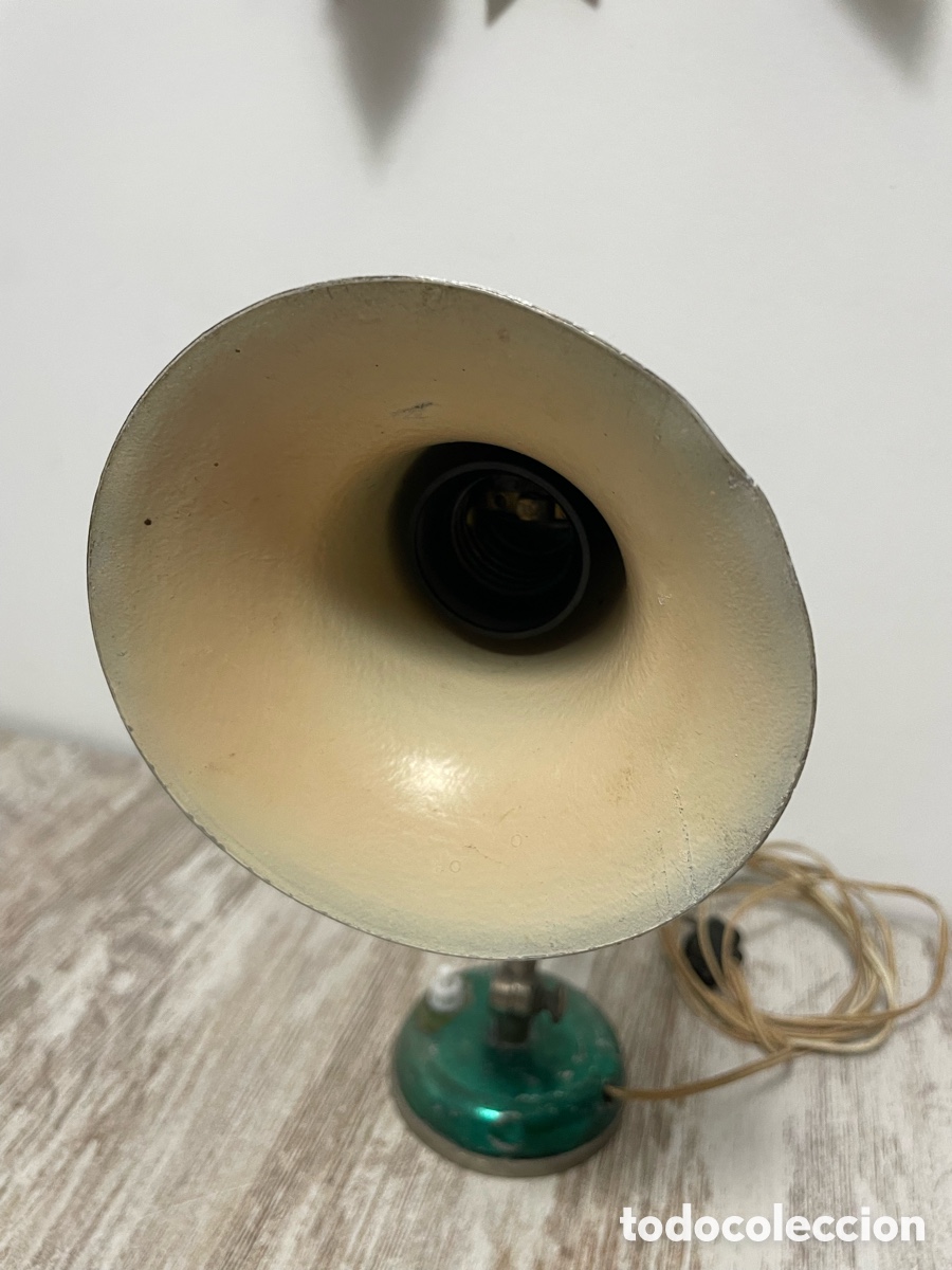 Antig&uuml;edades: FLEXO LAMPARA A&Ntilde;OS 30 VERDE STEAMPUNK - Foto 15