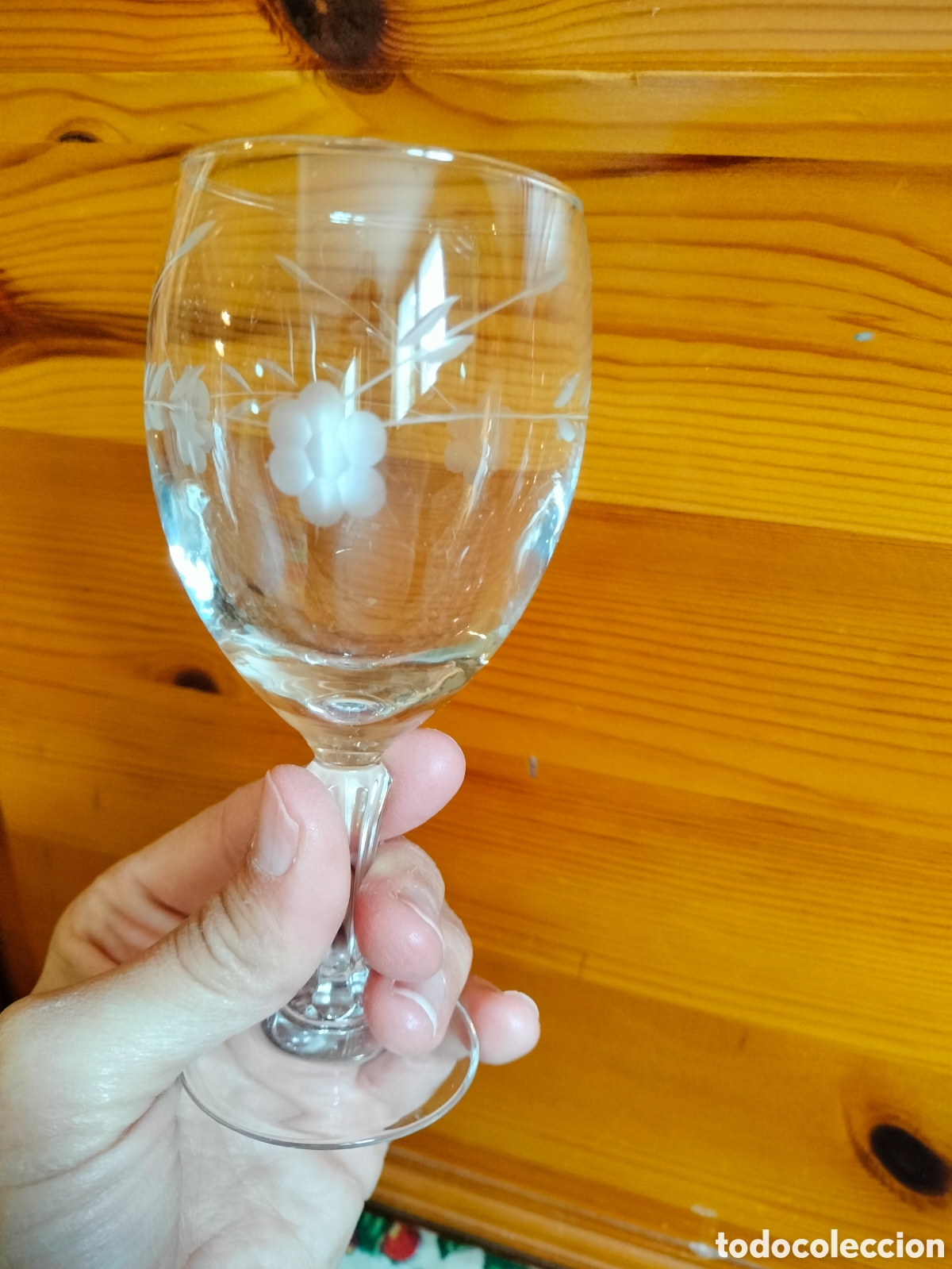 Antig&uuml;edades: Conjunto copas cristal - Foto 3