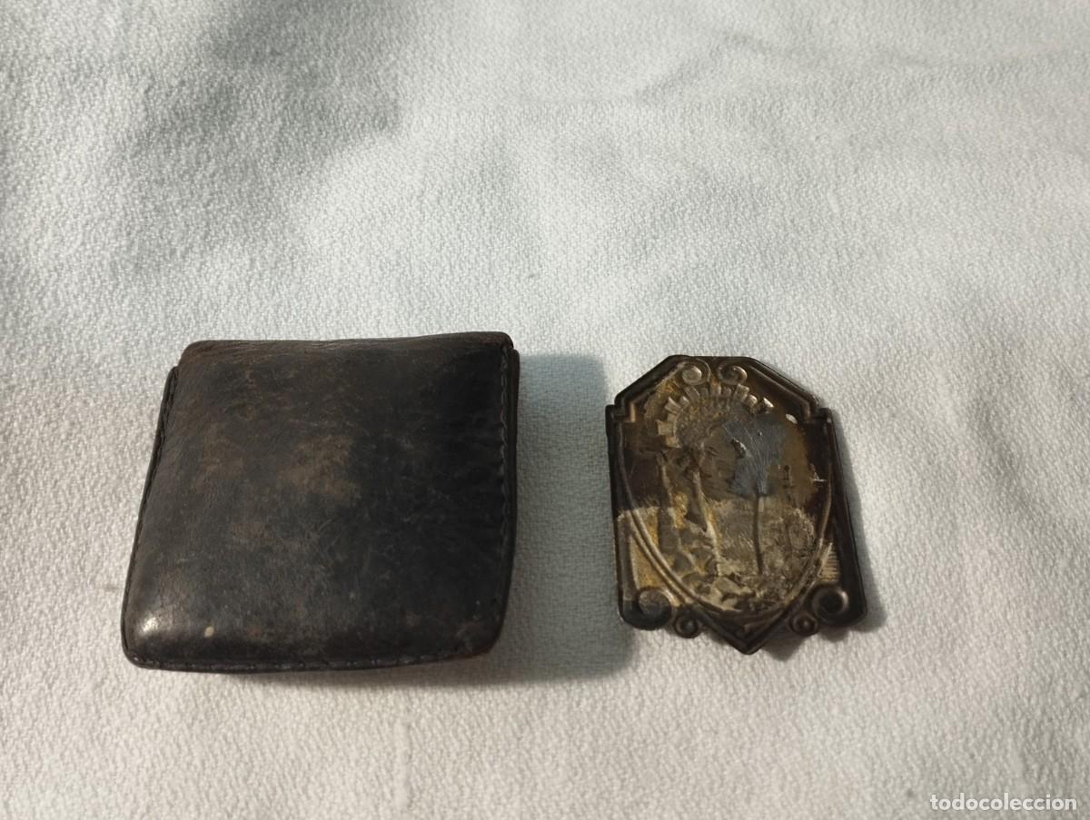 Antig&uuml;edades: PLACA DE LA VIRGEN DEL PILAR CON SU ESTUCHE - Foto 2