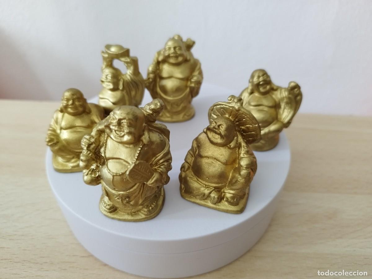 Antig&uuml;edades: Colecci&oacute;n de 6 Budas sonrientes Nuevos - Foto 1