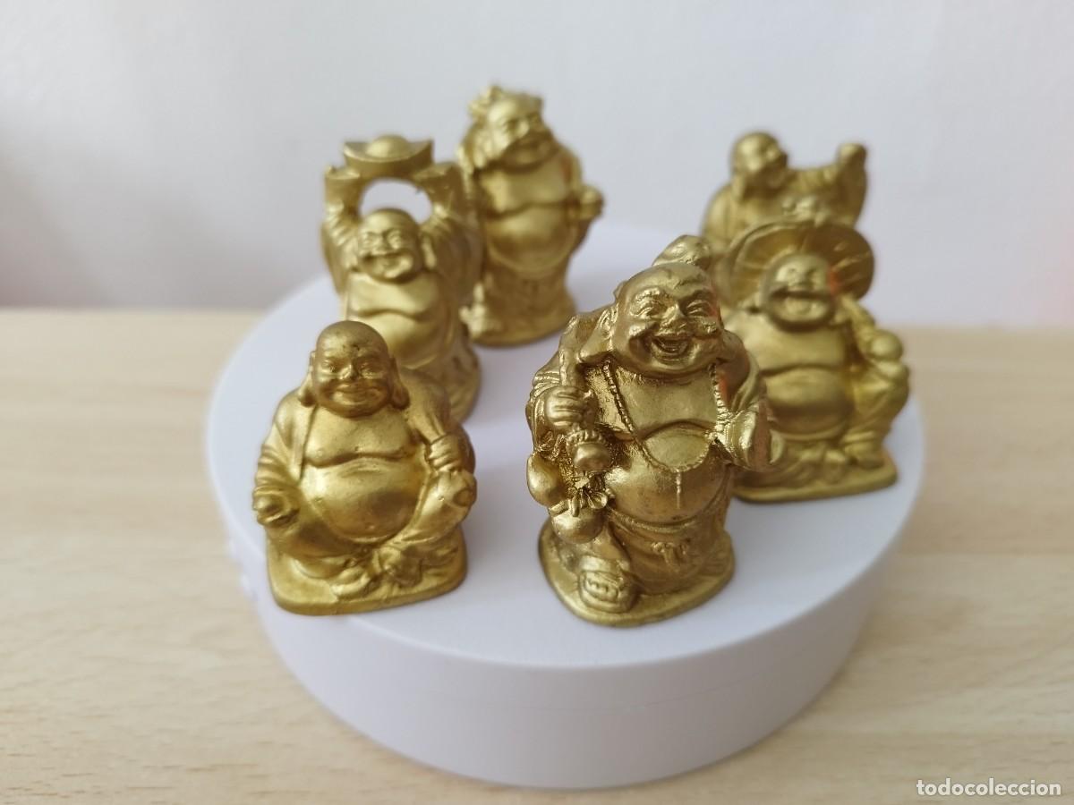 Antig&uuml;edades: Colecci&oacute;n de 6 Budas sonrientes Nuevos - Foto 2