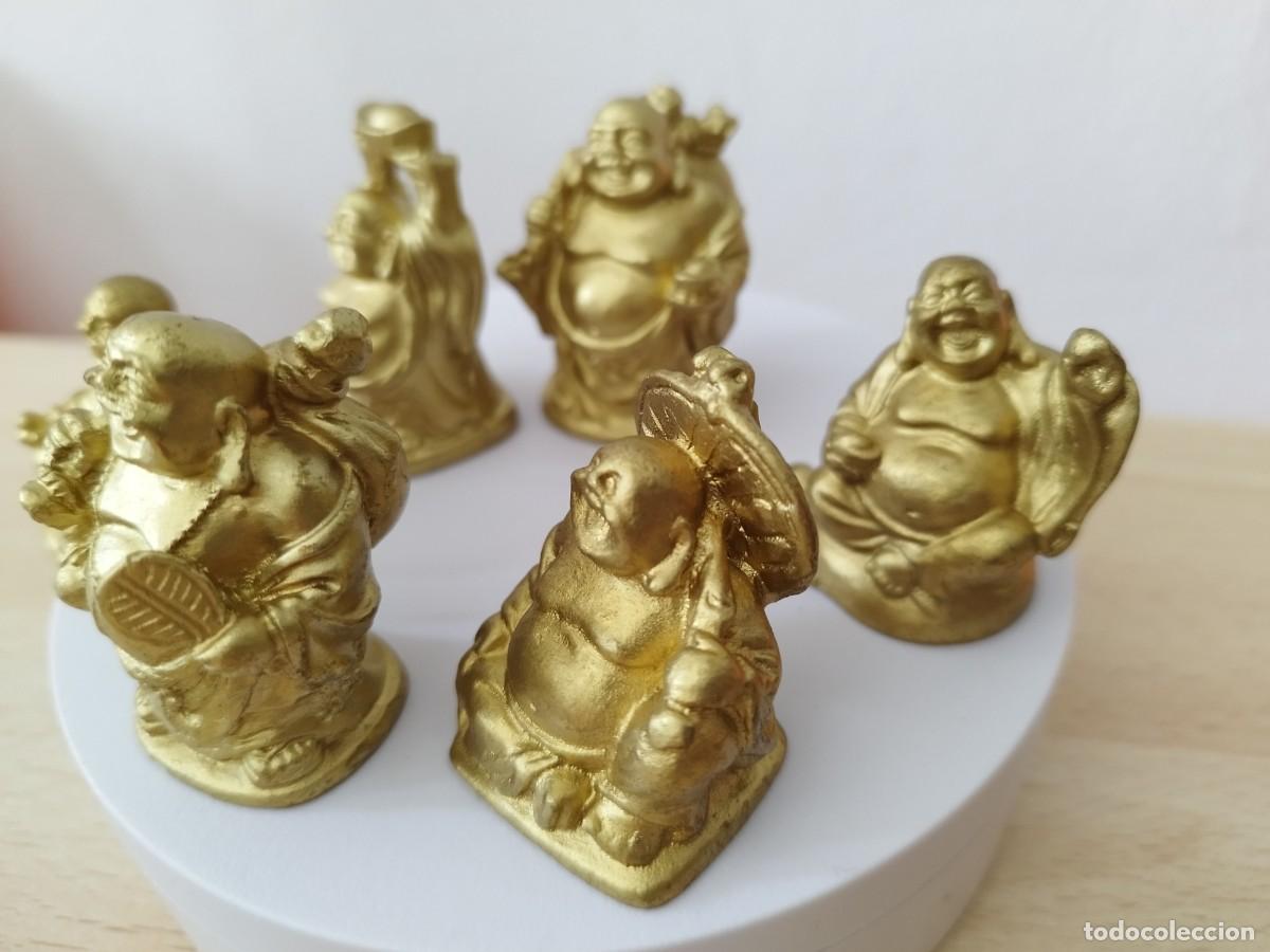 Antig&uuml;edades: Colecci&oacute;n de 6 Budas sonrientes Nuevos - Foto 3