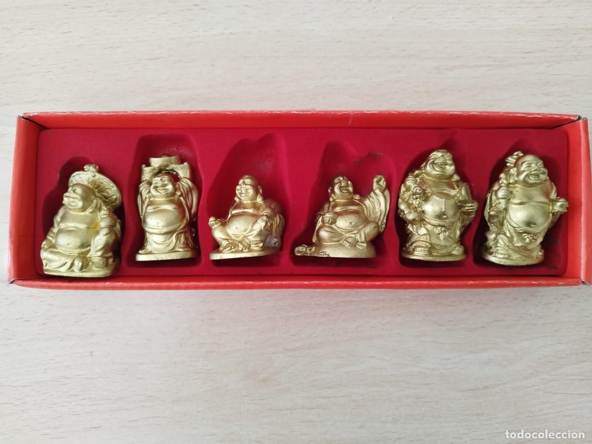 Antig&uuml;edades: Colecci&oacute;n de 6 Budas sonrientes Nuevos - Foto 6