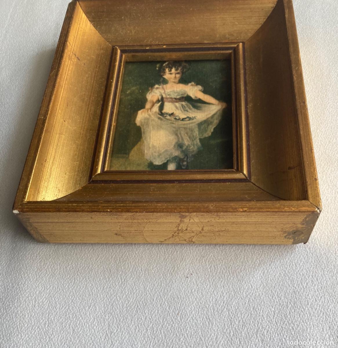 Antig&uuml;edades: Marco dorado peque&ntilde;o - Foto 4