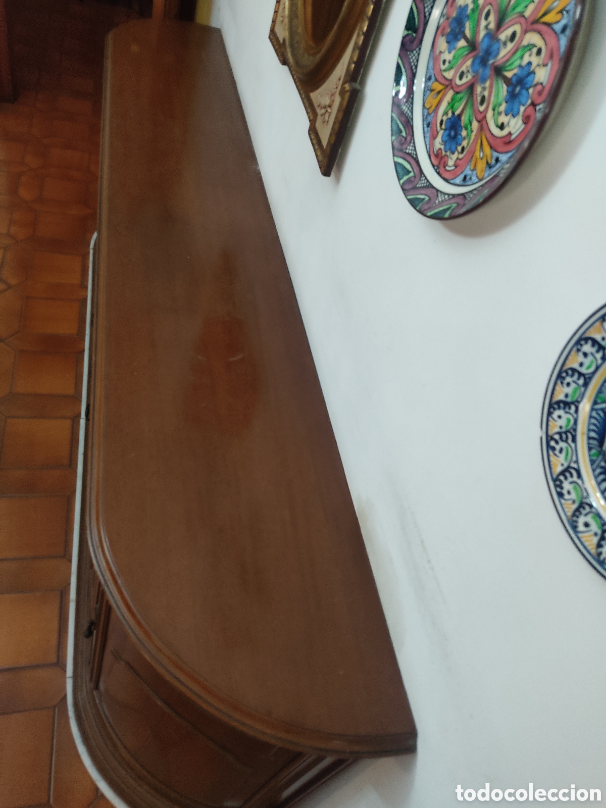 Antig&uuml;edades: Mueble comedor grande madera y marmol - Foto 7