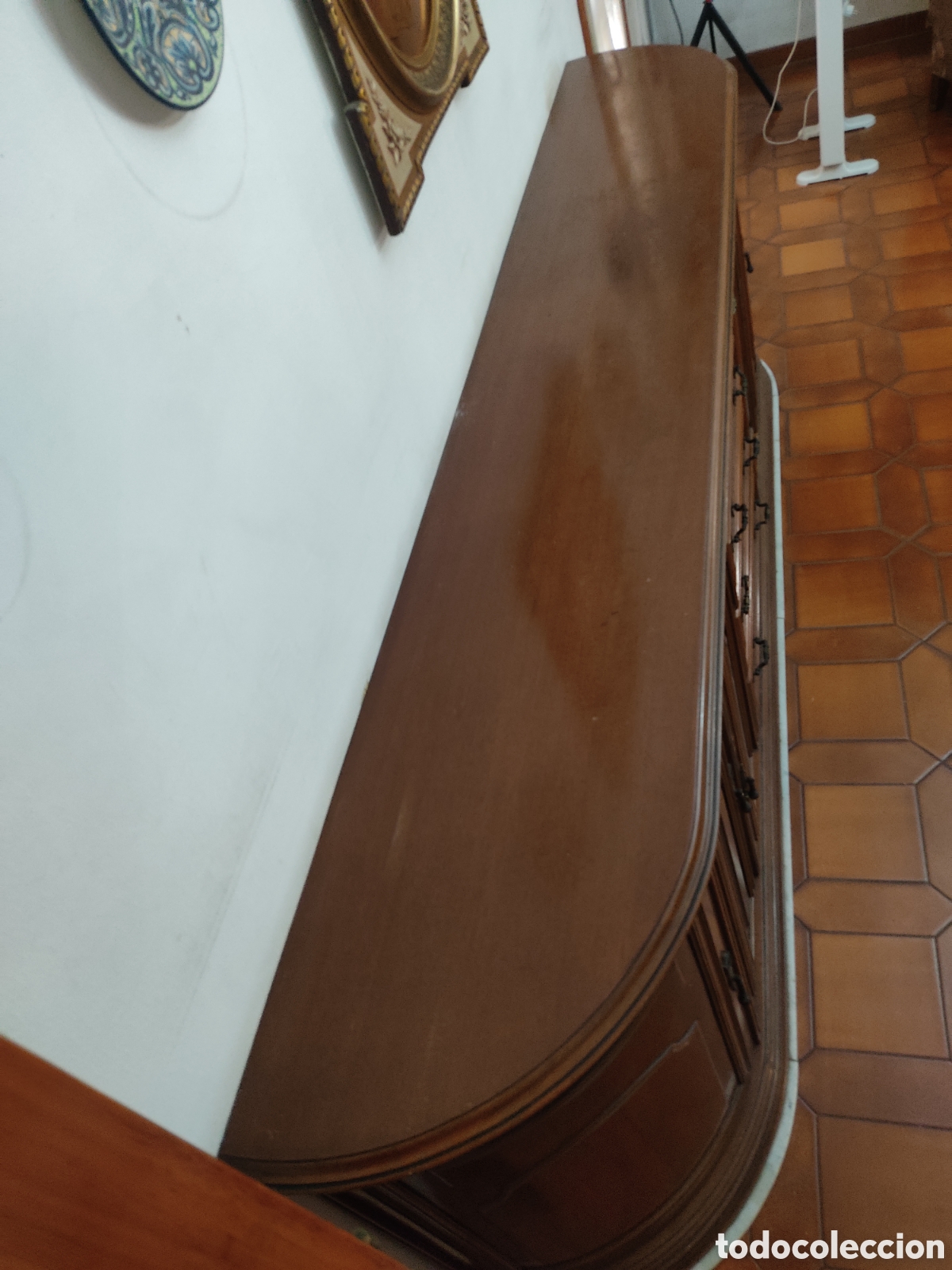 Antig&uuml;edades: Mueble comedor grande madera y marmol - Foto 8