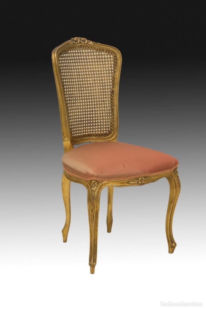 Antig&uuml;edades: Silla, estilo Luis XV, ppios. S. XX. - Foto 2