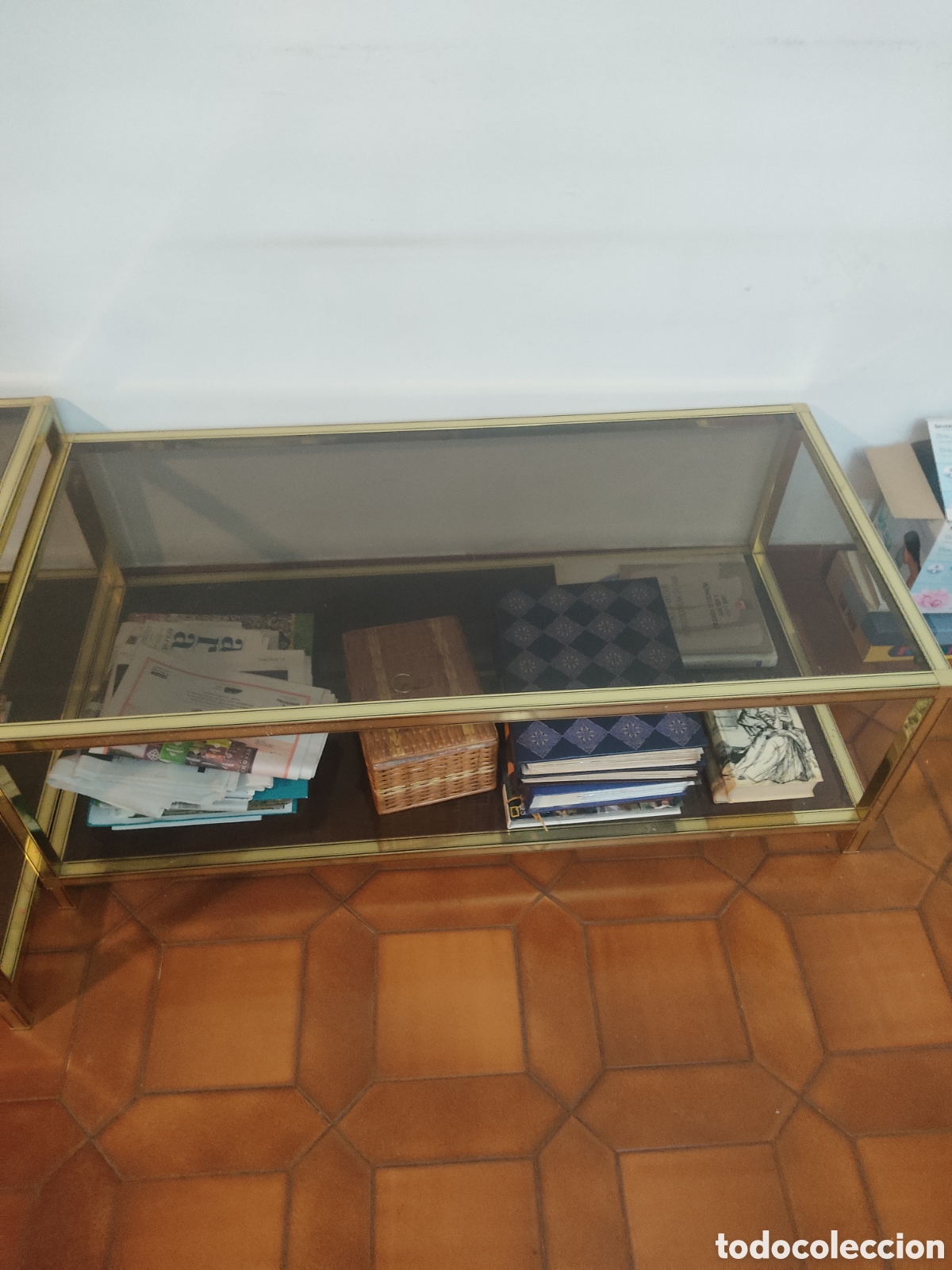 Antig&uuml;edades: Mesa cristal (2 unidades) - Foto 3
