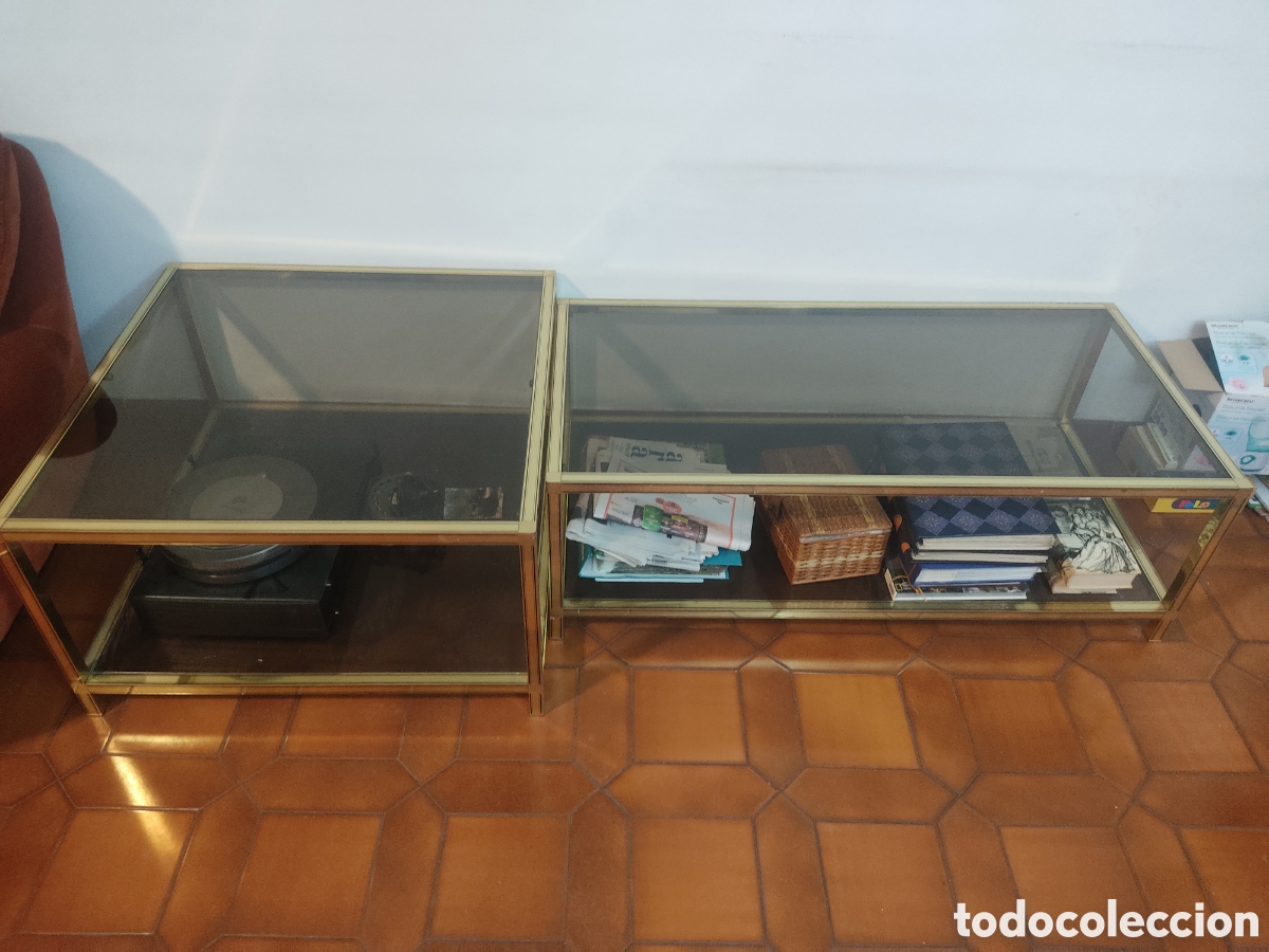 Antig&uuml;edades: Mesa cristal (2 unidades) - Foto 1