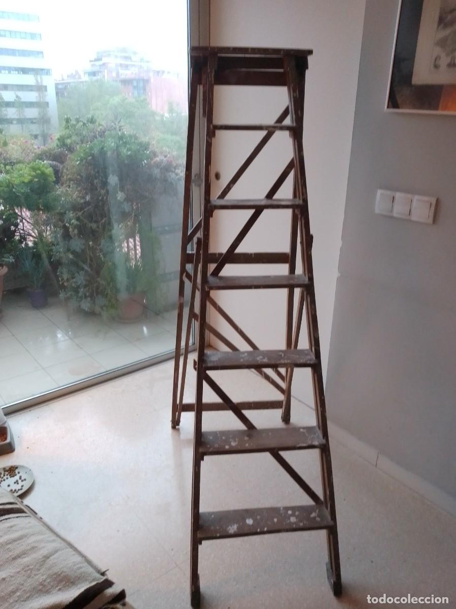 Antig&uuml;edades: Escalera antigua de madera - Foto 6