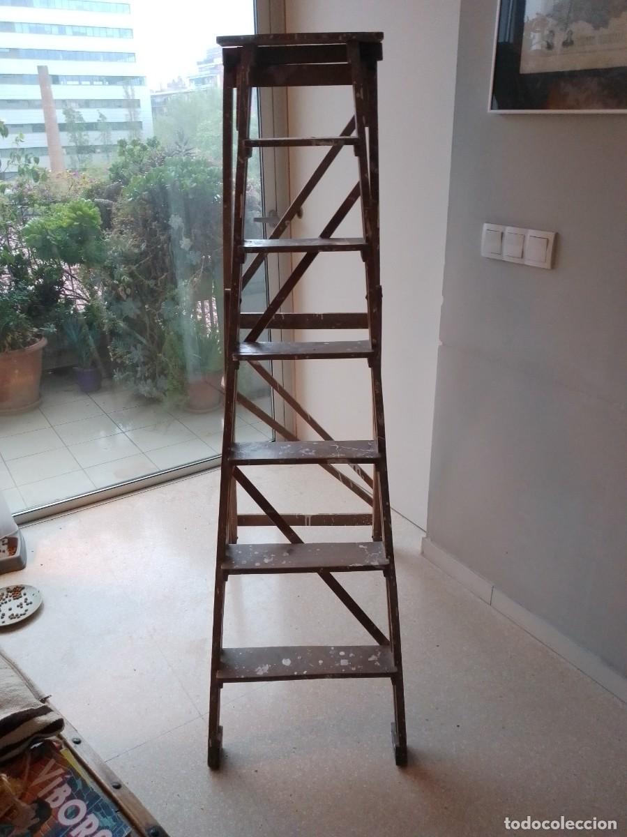 Antig&uuml;edades: Escalera antigua de madera - Foto 7