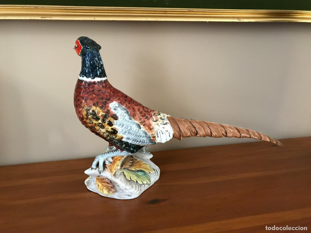 Antig&uuml;edades: GRAN FAISAN EN LOZA ITALIANA