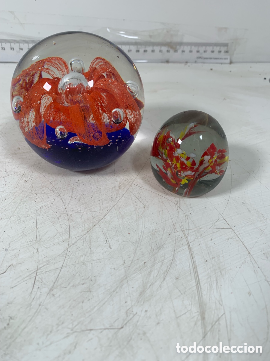 Antig&uuml;edades: 01_Bolas pisapapeles cristal de Murano - Foto 1