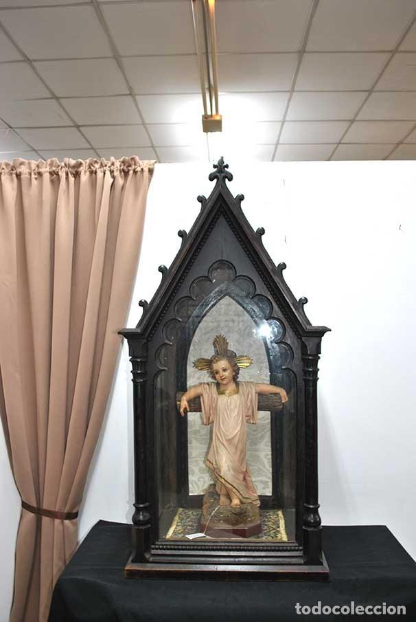 Antig&uuml;edades: CAPILLA ANTIGUA TALLADA ESTILO G&Oacute;TICO - Foto 1