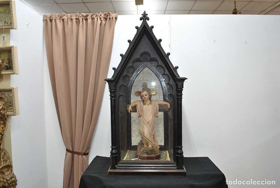 Antig&uuml;edades: CAPILLA ANTIGUA TALLADA ESTILO G&Oacute;TICO - Foto 2