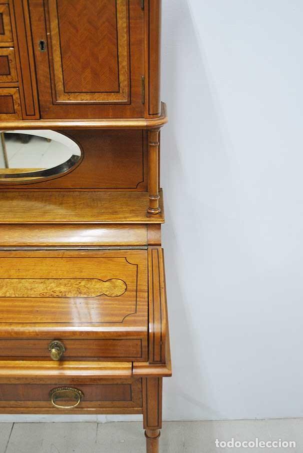 Antig&uuml;edades: ESCRITORIO ANTIGUO DE ESTILO MODERNISTA - Foto 5