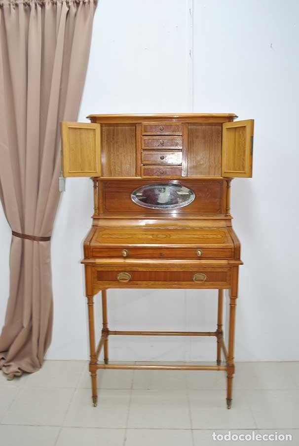 Antig&uuml;edades: ESCRITORIO ANTIGUO DE ESTILO MODERNISTA - Foto 8