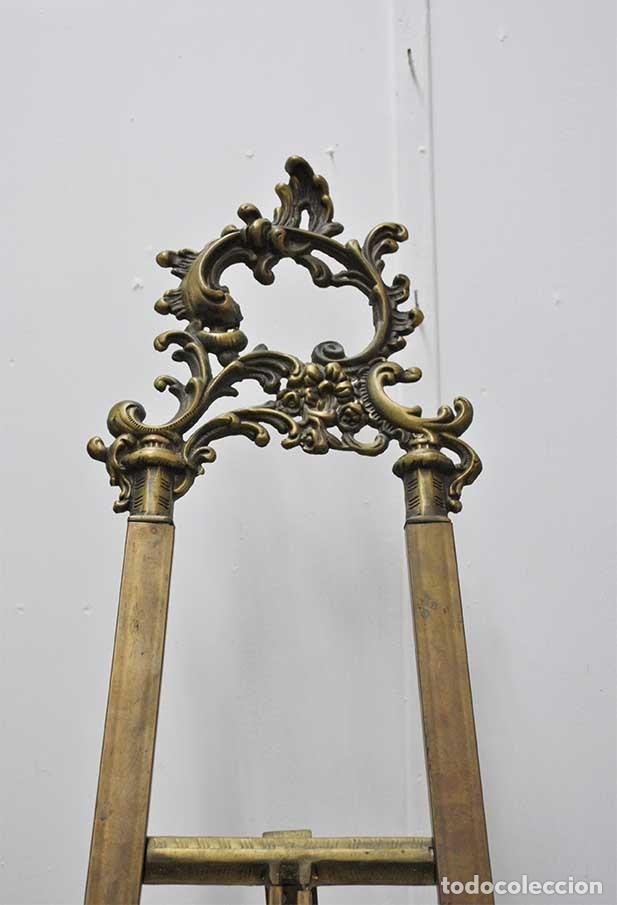 Antig&uuml;edades: ATRIL O CABALLETE DE BRONCE ESTILO LUIS XV - Foto 2
