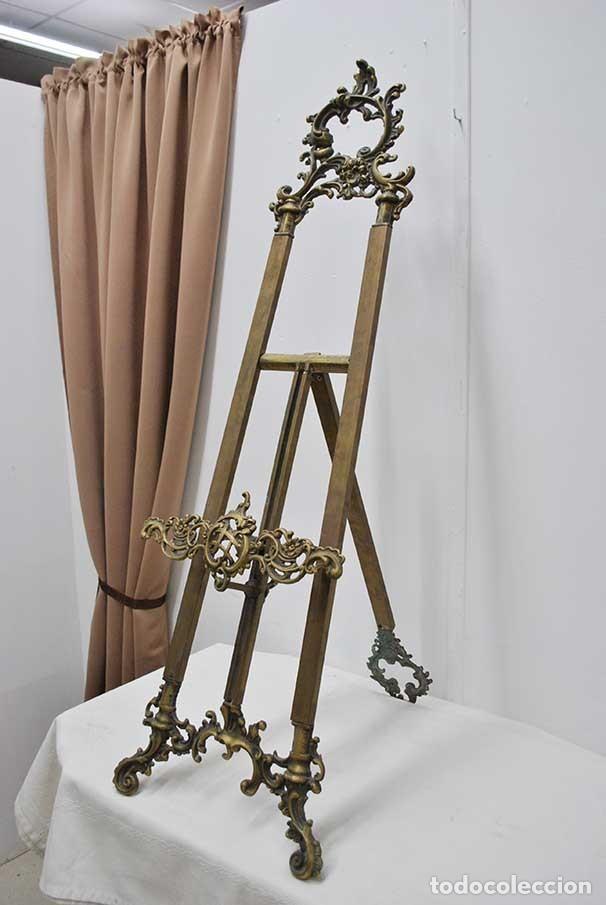 Antig&uuml;edades: ATRIL O CABALLETE DE BRONCE ESTILO LUIS XV - Foto 6