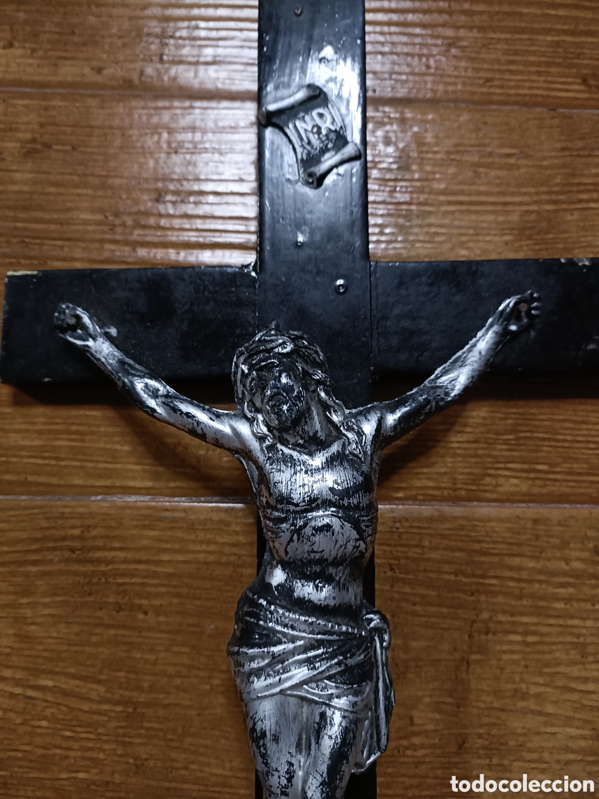 Antig&uuml;edades: Cruz, Cristo Crucificado (45 cm) - Foto 2