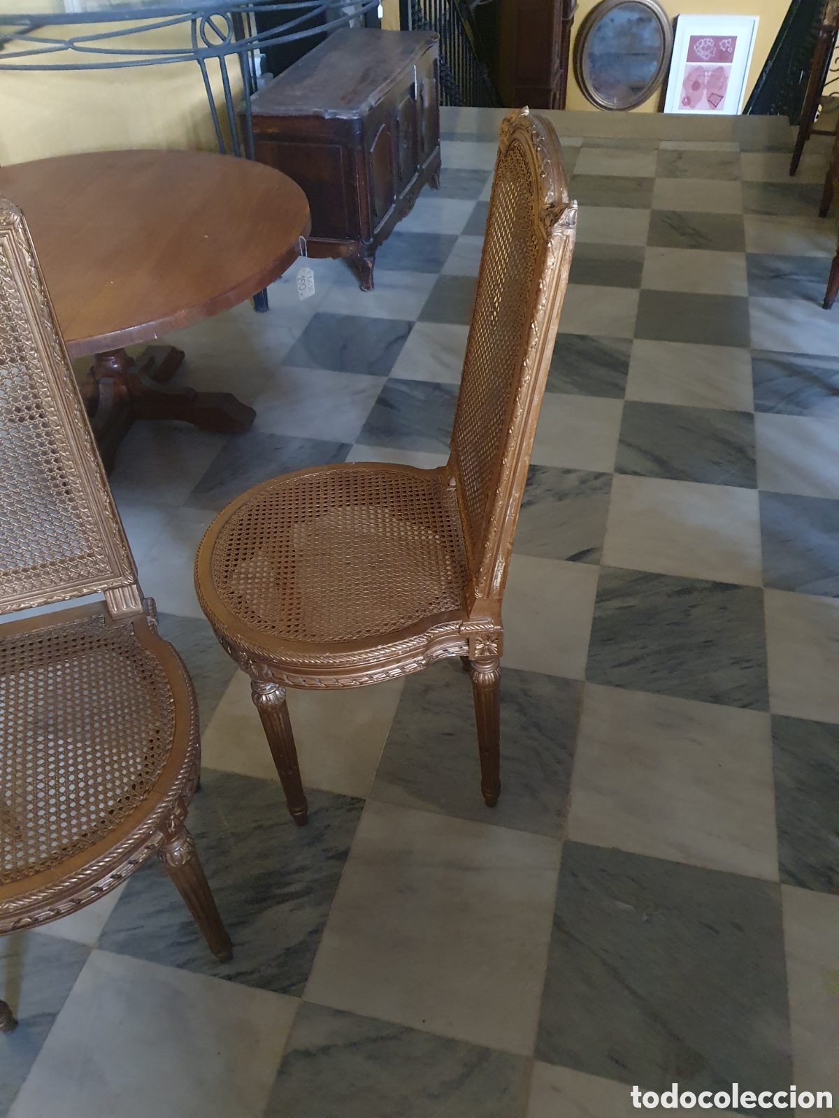 Antig&uuml;edades: Pareja de sillas - Foto 2